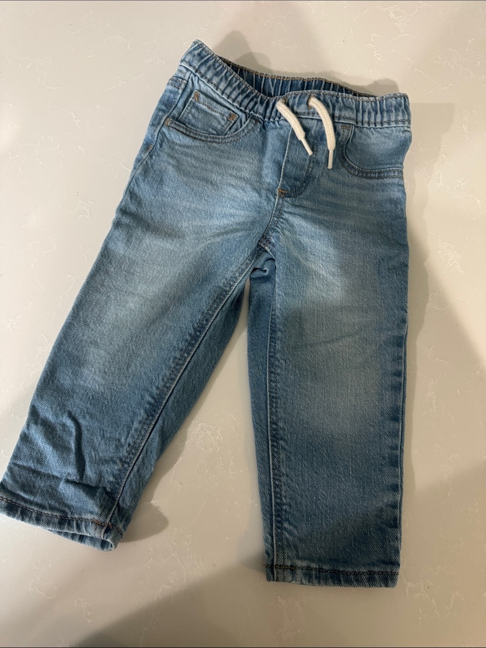 Old Navy Light Blue Denim Jogger Pants with Drawstring